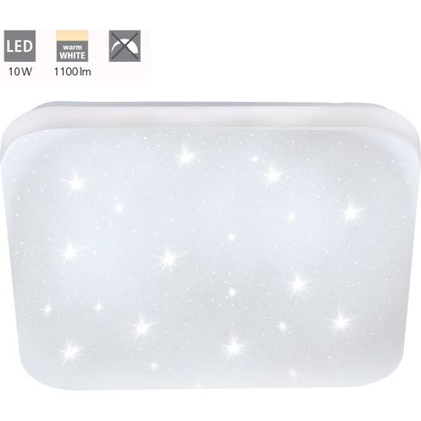 Plafoniera Moderna Frania-S Acciaio Bianco Luce Led Integrato 10W (1/4)