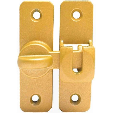 Verrou de porte coulissante pour porte de grange, loquet pivotant 90/180°, sécurité renforcée pour maison, solution fiable et durable (1/5)
