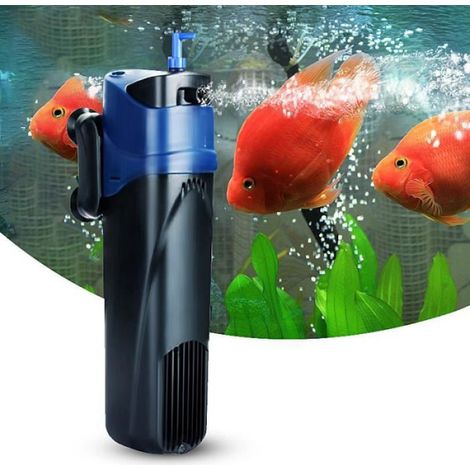 Pompe À Air - Stérilisateur UV Intégré - 5 W - Débit 500 L/H - Pour Aquarium Eau Douce - 1 Pièce (1/4)