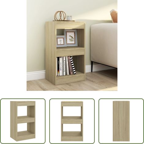 Raumteiler - Bücherregal/Raumteiler Sonoma-Eiche 40x30x72 cm (1/5)