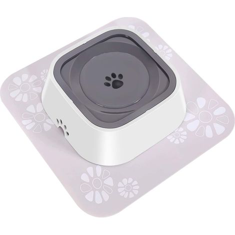 1 Gamelle chien, distributeur eau débit lent, système anti-débordement, bol antidérapant, pour chiens et chats (1/5)