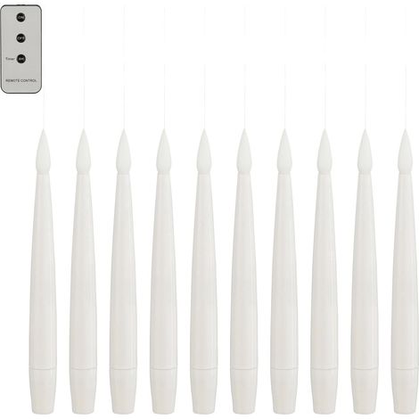 Luca Lightning LED Tafelkerzen mit Timer 15 cm 10-tlg. Flammenlose/LED-Kerze (1/3)