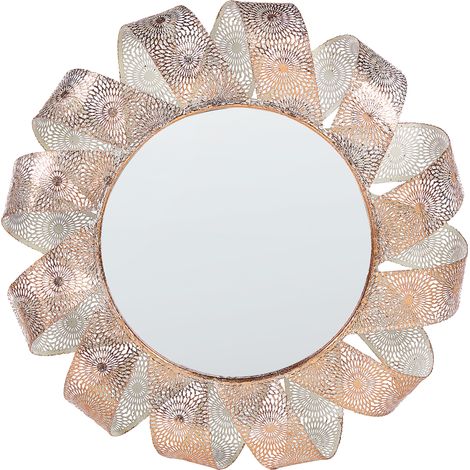 Espejo de pared blanco cobre 54 cm colgante sala de estar dormitorio Mangalore (1/5)