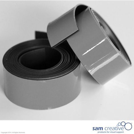 Ruban magnétique pour tableau blanc 20mm gris