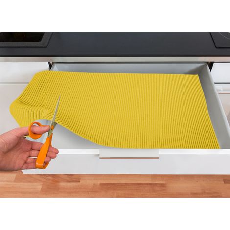 Tappetino Gommato Antiscivolo Multiuso Per Cassetti e Superfici Colore Giallo, misura65x100cmcoloreGiallo (1/4)