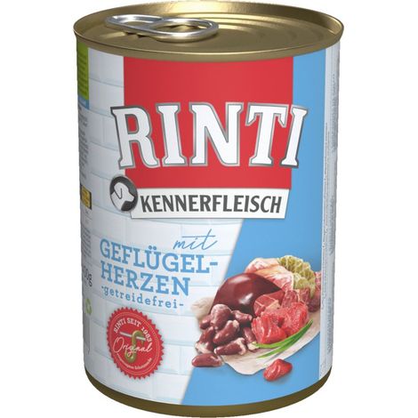 Rinti  Kennerfleisch  Boîte 400g - Coeurs de poulet 400g