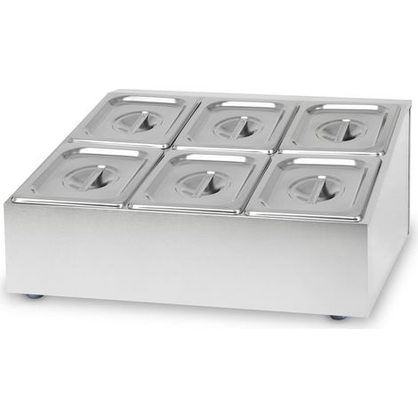 Recipiente ingredientes GN 1/6 2x3 acero inox 100mm profundo resistente -40°+300°C VERTES (1/5)