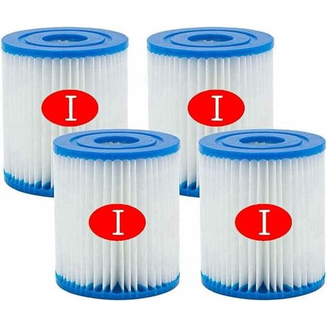 APEX Lot de 4 filtres de Spa et de Type VI, résistant à la corrosion-remplace Filtre Coleman SaluSpa 90352E, Filtre Bestway, Filtre (1/5)