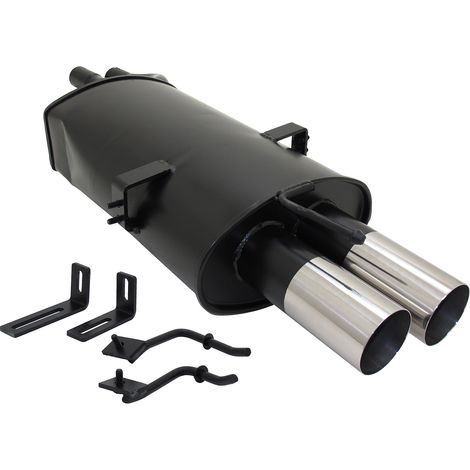 Échappement arrière sport pour BMW series 3 E46 2000- 320/325/330 2 sortie 76mm (1/5)