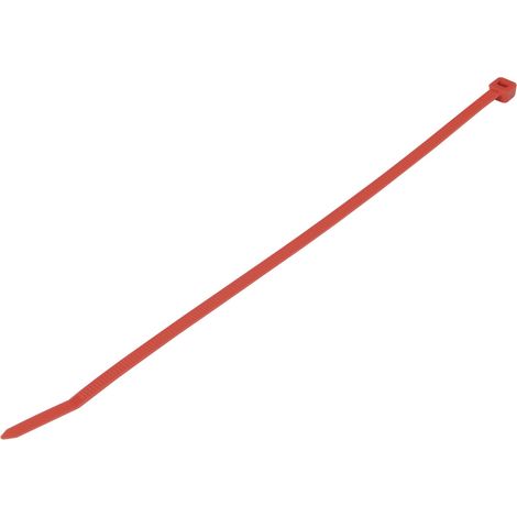 WKK Kabelbinder rot 200mm - rote Kabel Binder aus robustem Polyamid 6.6 - 100 Stück