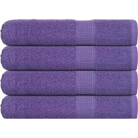 Sauna Towels 4 pcs Purple 80x200 cm 360 gsm 100% Cotton vidaXL