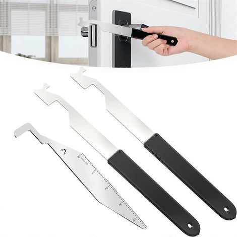 Kit de 3 outils multifonctionnels en acier à ressort pour la lutte contre l'incendie, comprenant un ouvre-porte et un outil de coupe-feu, destiné aux premiers intervenants. (1/5)