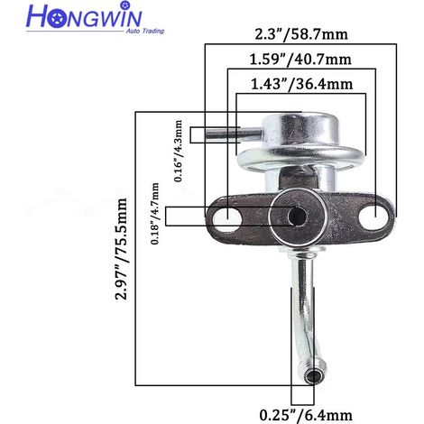 Convient au régulateur de pression de carburant Mitsubishi MD179023 (1/4)
