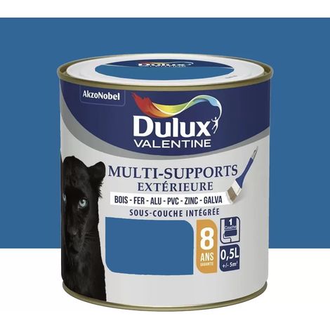 Peinture Dulux Valentine multi-supports extérieure Bleu breton 0,5 L (1/3)