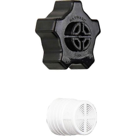 Couvercle de vidange du cylindre à sable Hayward SX180LA, compatible avec les accessoires de remplacement pour filtre à sable Pro Series, avec joint. (1/3)