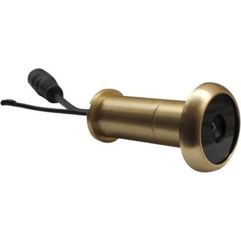Porte Judas - SONNETTE - 3ème 5.8g - Caméra sans fil intégrée - Laiton pur - Jaune