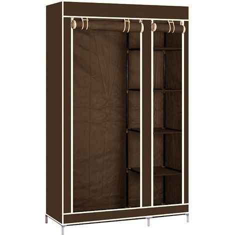 Penderie,Armoire à vêtements Organisateur,Dressing en Tissu Non-tissé,Penderie de vêtement en Toile,Armoire de Rangement 110 45 178cm (1/5)