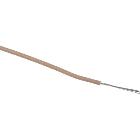 Fils de connexion RS PRO UL11028, 7 0,08 mm² 28 AWG, 600 V, MPPE Marron, 100m ( Prix pour Bobine de 100 Mètres )