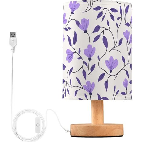 Lampe de table cylindrique en forme feuille rotin pour enfants (1/5)