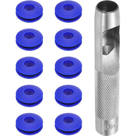 Kit d'Outils pour œillets, 12 mm, Plastique, Bleu, 11 Pcs (1/5)