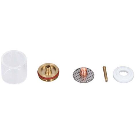 Kit de buses de pince pour pistolet de soudage à l'argon WP-20/25, torche de soudage TIG, tasses en verre en laiton, 5 pièces/ensemble
