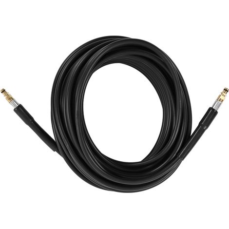 Tuyau d'arrosage haute pression 5800 psi, 16,3 yards (15,2 m) de long, flexible en caoutchouc pour une utilisation extérieure, idéal pour arroser le sol de votre voiture, raccord extérieur couleur cui