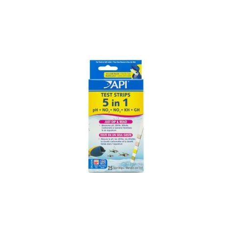 API 5 In 1 Aquarium Test Strips - 55898