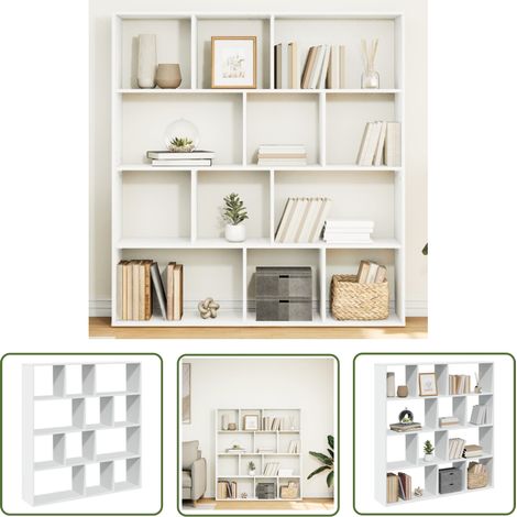 vidaXL Bücherregal Weiß 132x29x141,5 cm Holzwerkstoff (1/5)