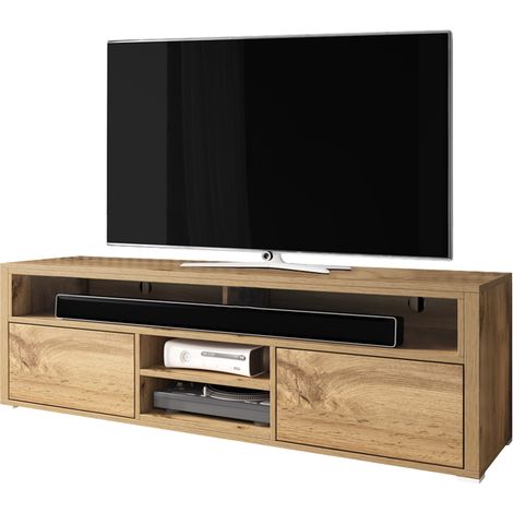 Selsey Laksa - soporte para TV - 137 cm - roble wotan - moderno (1/4)