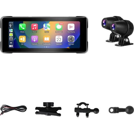 DVR de moto, connectivité sans fil, enregistrement à double caméra, Double caméra, Aucun (1/2)