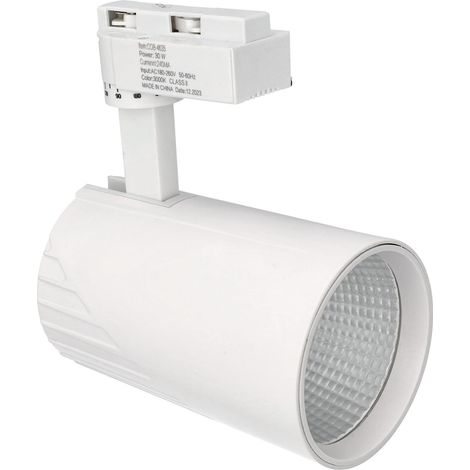 Foco carril COB 30W 220V serie ECO color blanco 3000K
