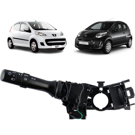 Interruttore compatibile con Citroen C1, Peugeot 107 e Toyota Aygo (2005-2014) controlla SOLO luci, fari, indicatori di direzione, fendinebbia posteriori  6253A0  841400H010