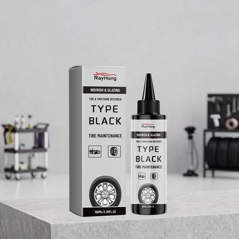 Tire and trim repair and shine agent, car tire and trim crack repair and refurbishment maintenance agent -- 100ml (1/5)