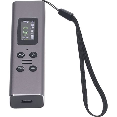 Détecteur de rayonnement nucléaire, compteur Geiger, alarme de dose de rayonnement humain (livré avec batterie intégrée) (1/5)