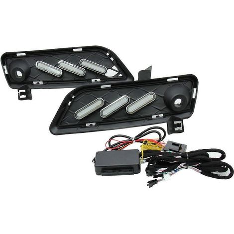 Feux de jour à LED pour BMW X3 - Noir (1/5)