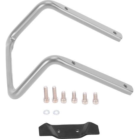 Porte-bouteilles double pour vélo, support gourde universel pour tige de selle, couleur argentée (1/5)