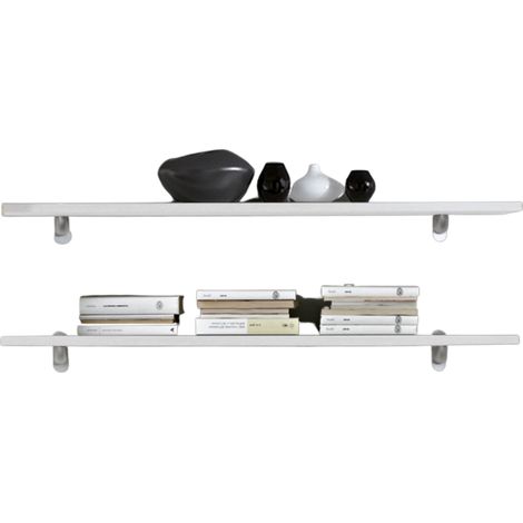 Coppia mensole bianco frassinato 120x23x2,2h LAMILMEN120BF (1/3)