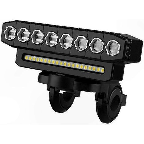 Phare de vélo à LED, barre lumineuse à LED compatible avec éclairage avant de vélo, style 1 (1/5)