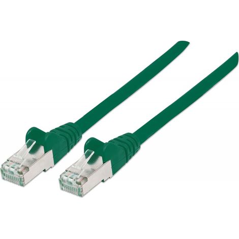Intellinet Cavo di rete Patch in rame Cat. 6A Verde SFTP LSZH 1m (1/4)