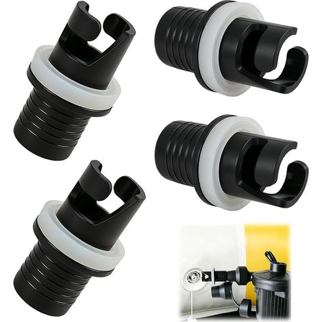 Boat Foot Pump Hose Adapter for Paddle Kayak Canoe, Inflating Tip Compatible with Foot Pump and Electric Pump, Inflatable Accessory (1/5)