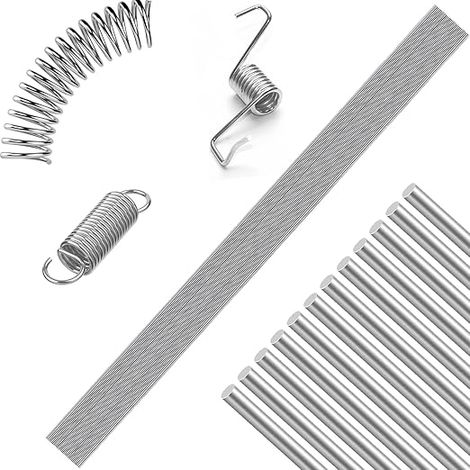 Stainless Steel Spring Wire 1.2mm Straight Spring Wire 400mm Stainless Steel Spring Wire Solid Hard Metal Spring Wire (1/5)