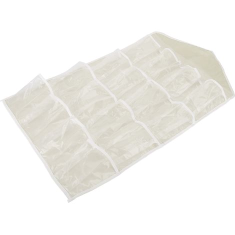 Organisateur mural suspendu pour placard, sac de rangement à suspendre à la porte, étagères suspendues en polyester avec poche pour chambre et salon, beige