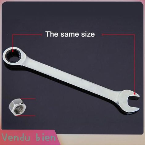 Garosa clé à douille Clé à Cliquet, Outil à Douille en Acier au Chrome Vanadium, Conception à 72 Dents pour les bricolage molette (1/4)