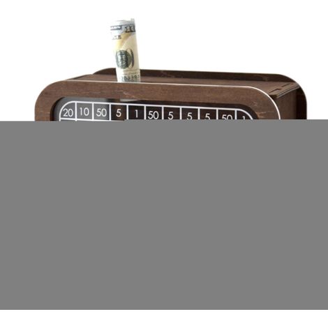 Caisse d'épargne pour adultes, , boîte d'argent réutilisable pour boîte d'économie d'argent liquide, boîte à monnaie décorative pour pièces bancaires, avec économie, pour (1/5)