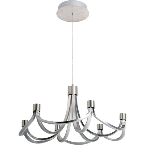Lustre Suspension LED Design Moderne 55 cm Intensité Variable 3 Niveaux Blanc Chaud Salon - PANGIVO (1/5)