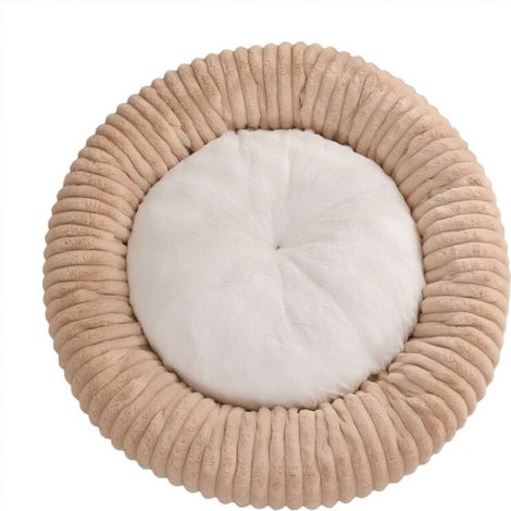 Panier pour chien en forme de donut – coussin douillet – canapé pour animaux – tissu – Damasco (1/5)