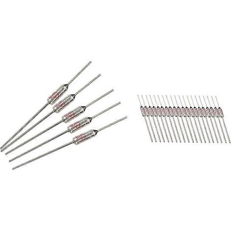 5 Pièces Coupe-circuit TF 185 Celsius 250V 10A Fusibles thermiques & 20 Pièces RY Métal en série 192 Celsius (1/5)