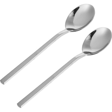 Cuillère à yaourt acidulé en acier inoxydable, lot de 2, couleur argent (1/5)