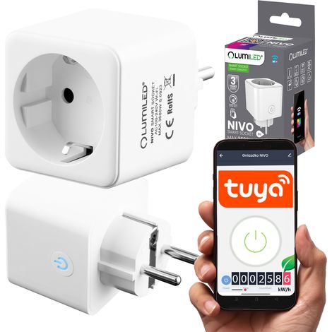 WiFi inteligente enchufe vatímetro temporizador programador Tuya Smart Nivo Lumiled (1/5)