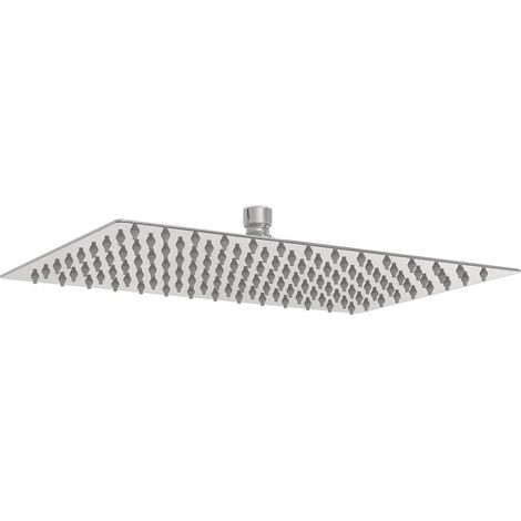 Maison Exclusive - Testa Doccia a Pioggia Acciaio Inox 304 30x20 cm Rettangolare